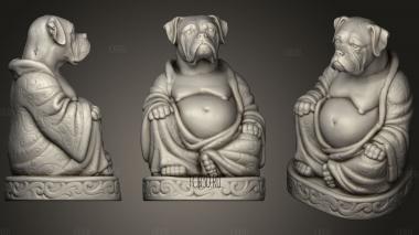 Boxer Buddha stl model for CNC